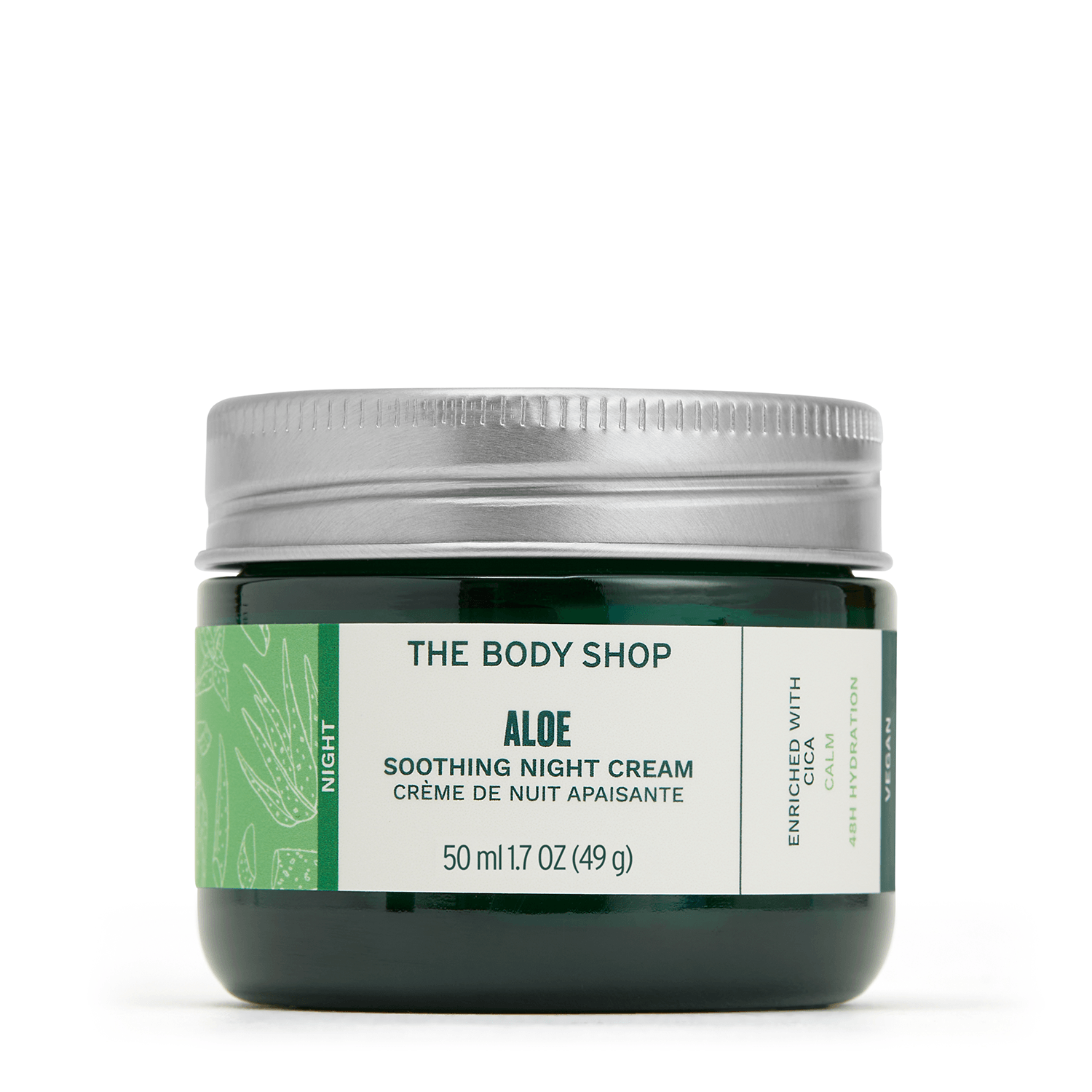 Crema Facial Hidratante de Noche Aloe Vera