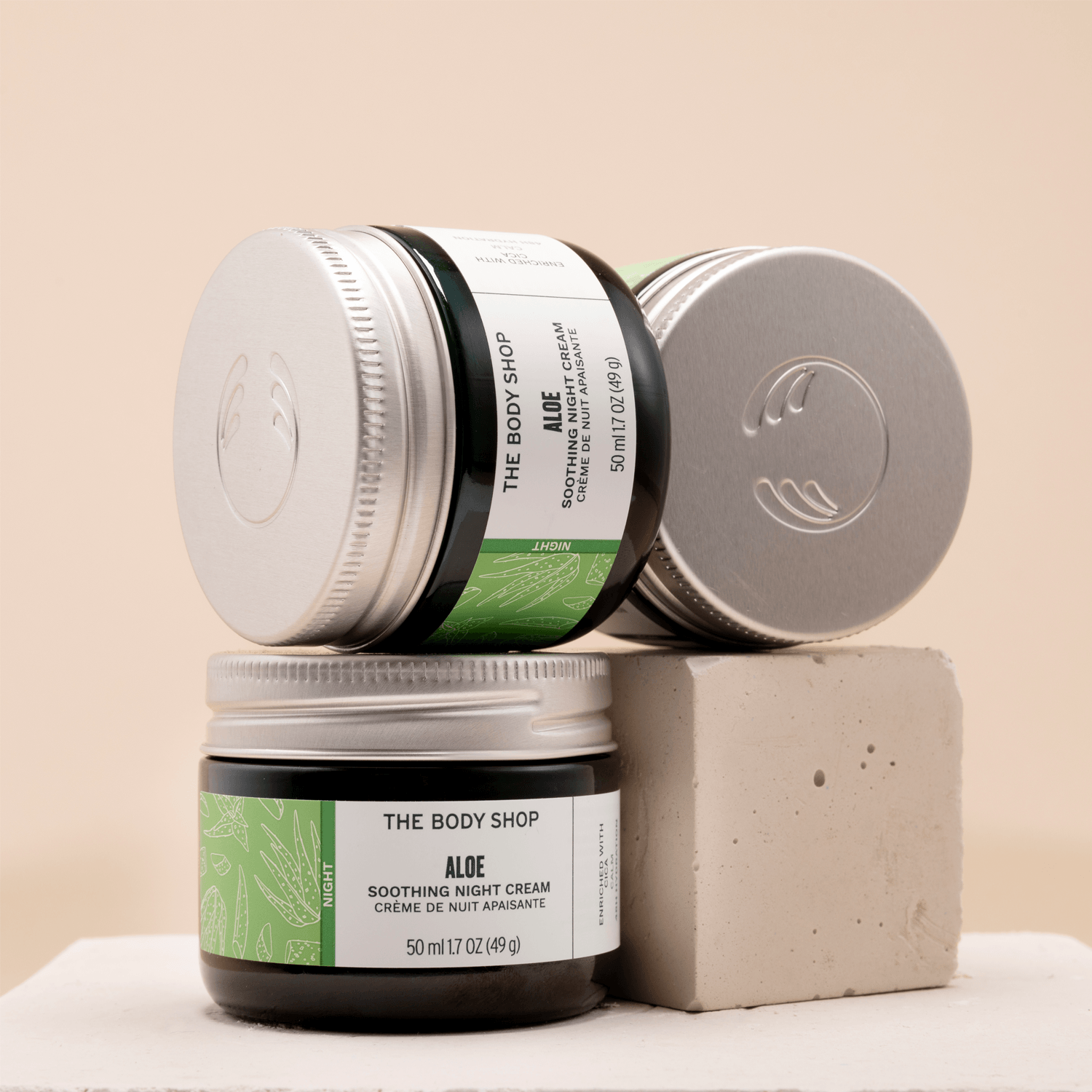 Crema Facial Hidratante de Noche Aloe Vera