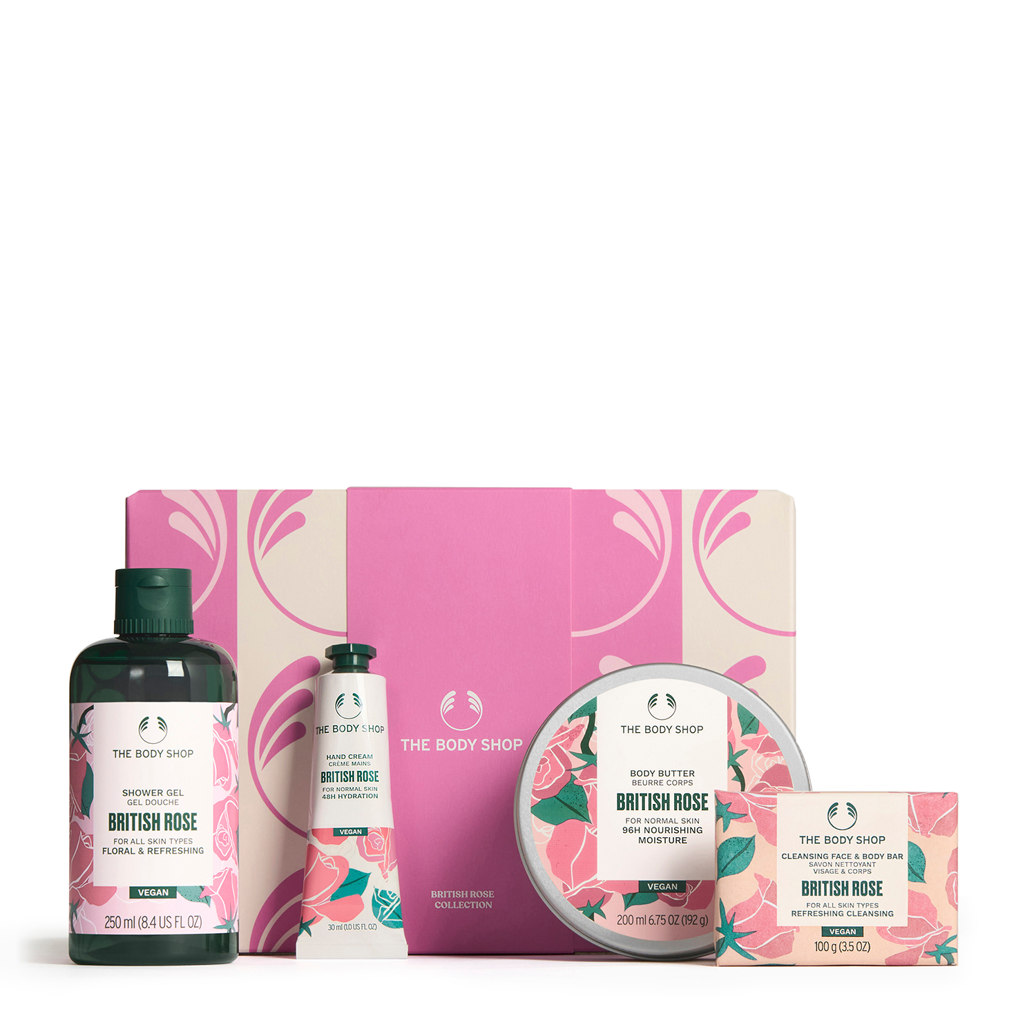 Set de Regalo Mediano Rosa Británica