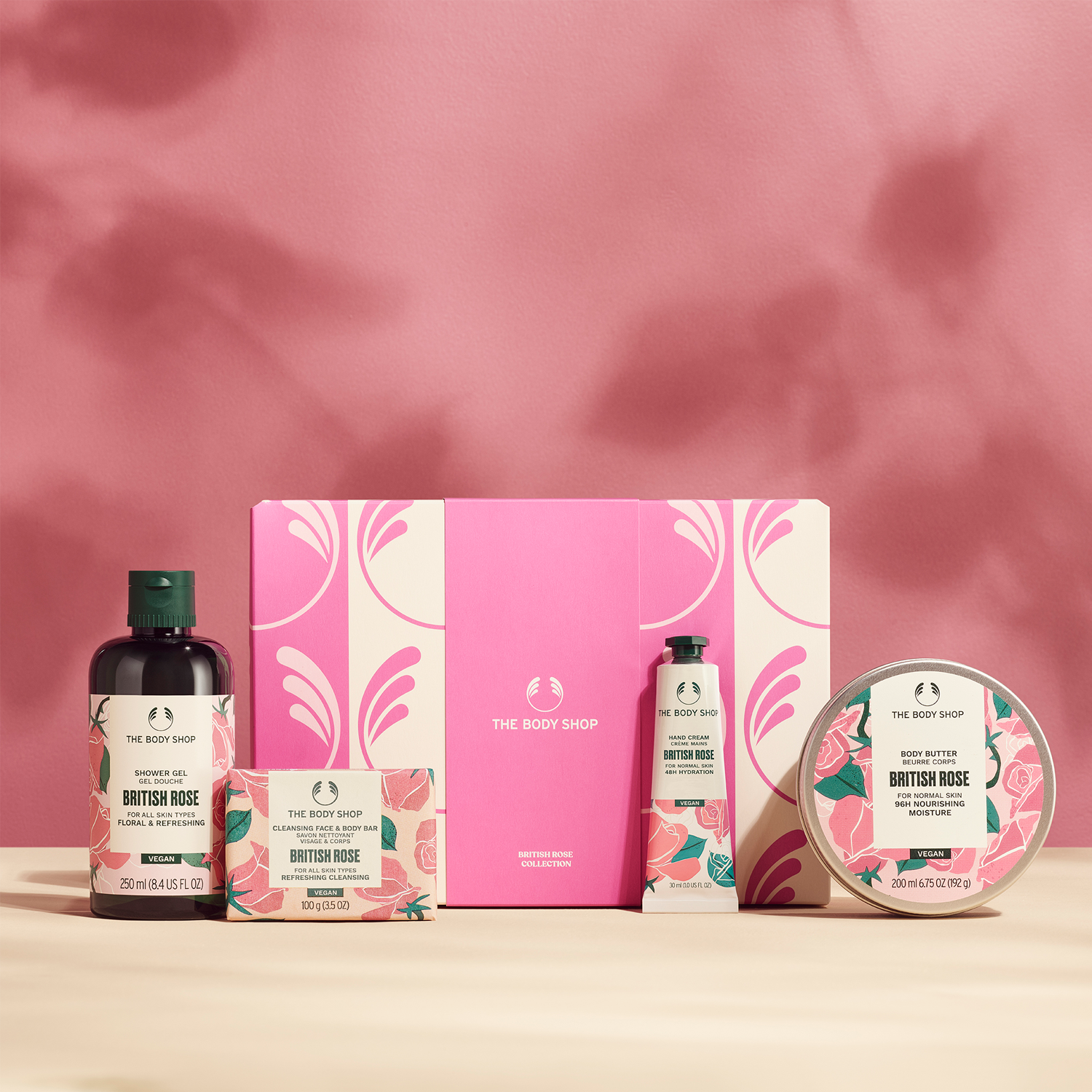 Set de Regalo Mediano Rosa Británica