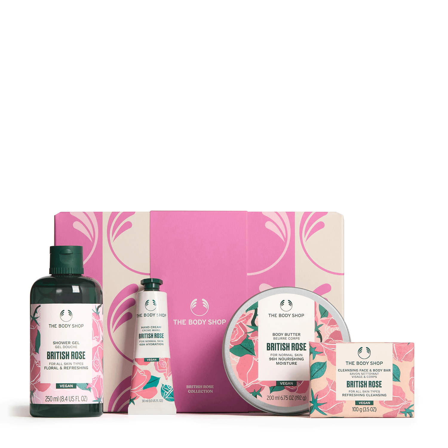 Set de Regalo Mediano Rosa Británica